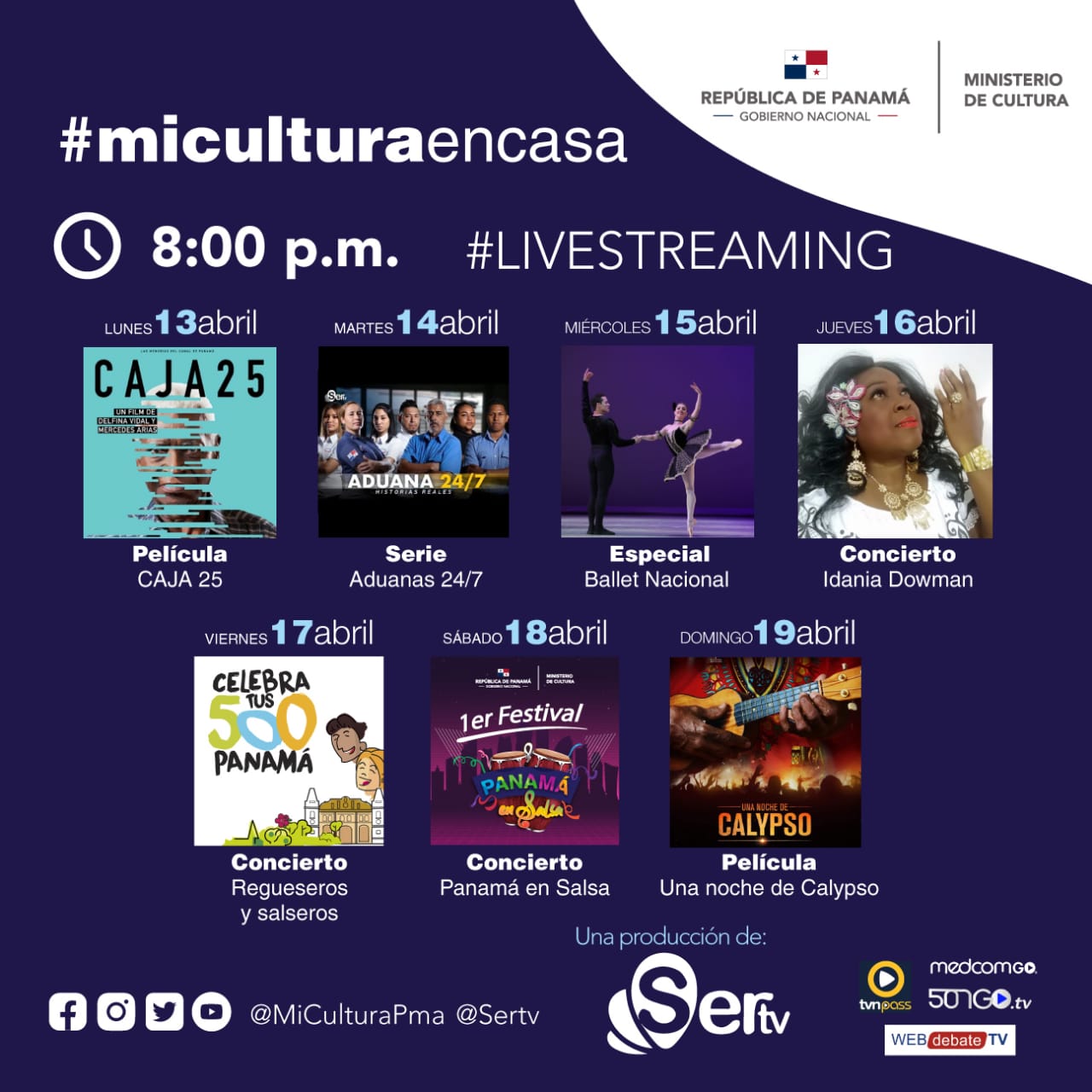 Mi Cultura continúa llevando entretenimiento y arte a hogares panameños