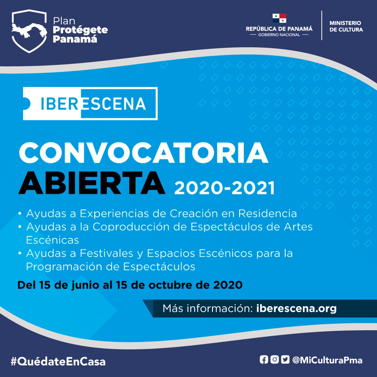 MiCultura invita a gestores culturales a participar de las convocatorias 2020-2021 de IBERESCENA
