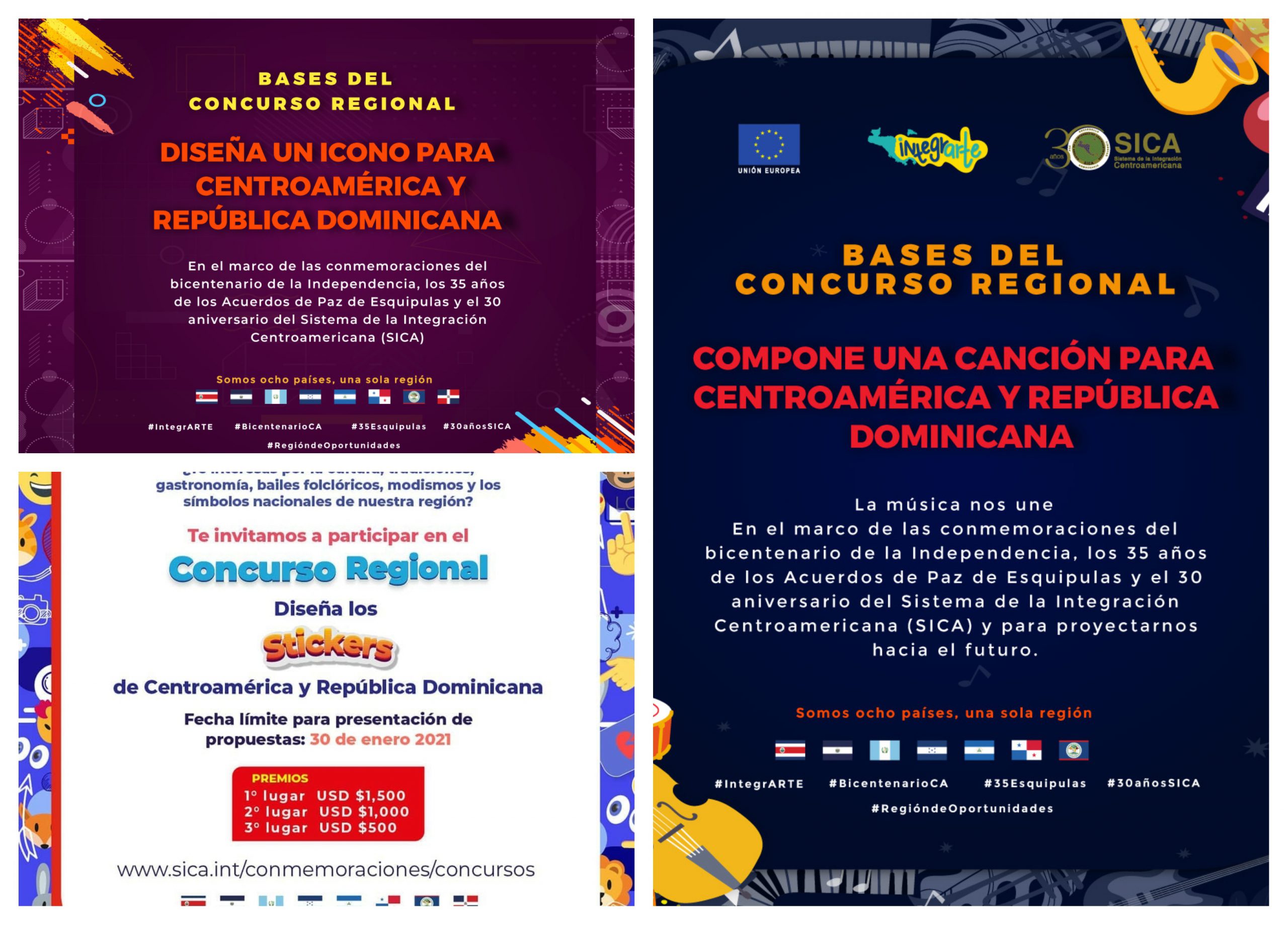 MiCultura invita a participar de las convocatorias para celebrar el Bicentenario de Centroamérica