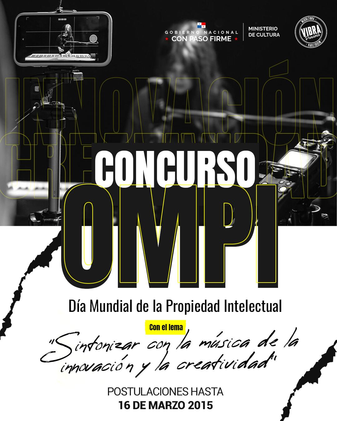 MiCultura invita a Jóvenes panameños, a demostrar su talento musical en el concurso OMPI