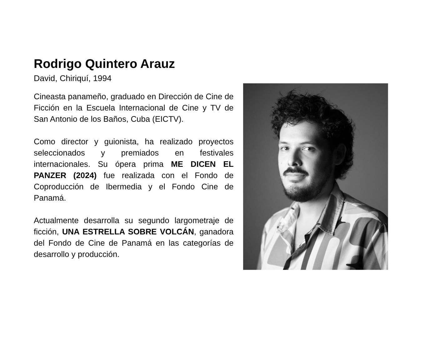 Open call for Intensive Workshop of Cinematographic Script