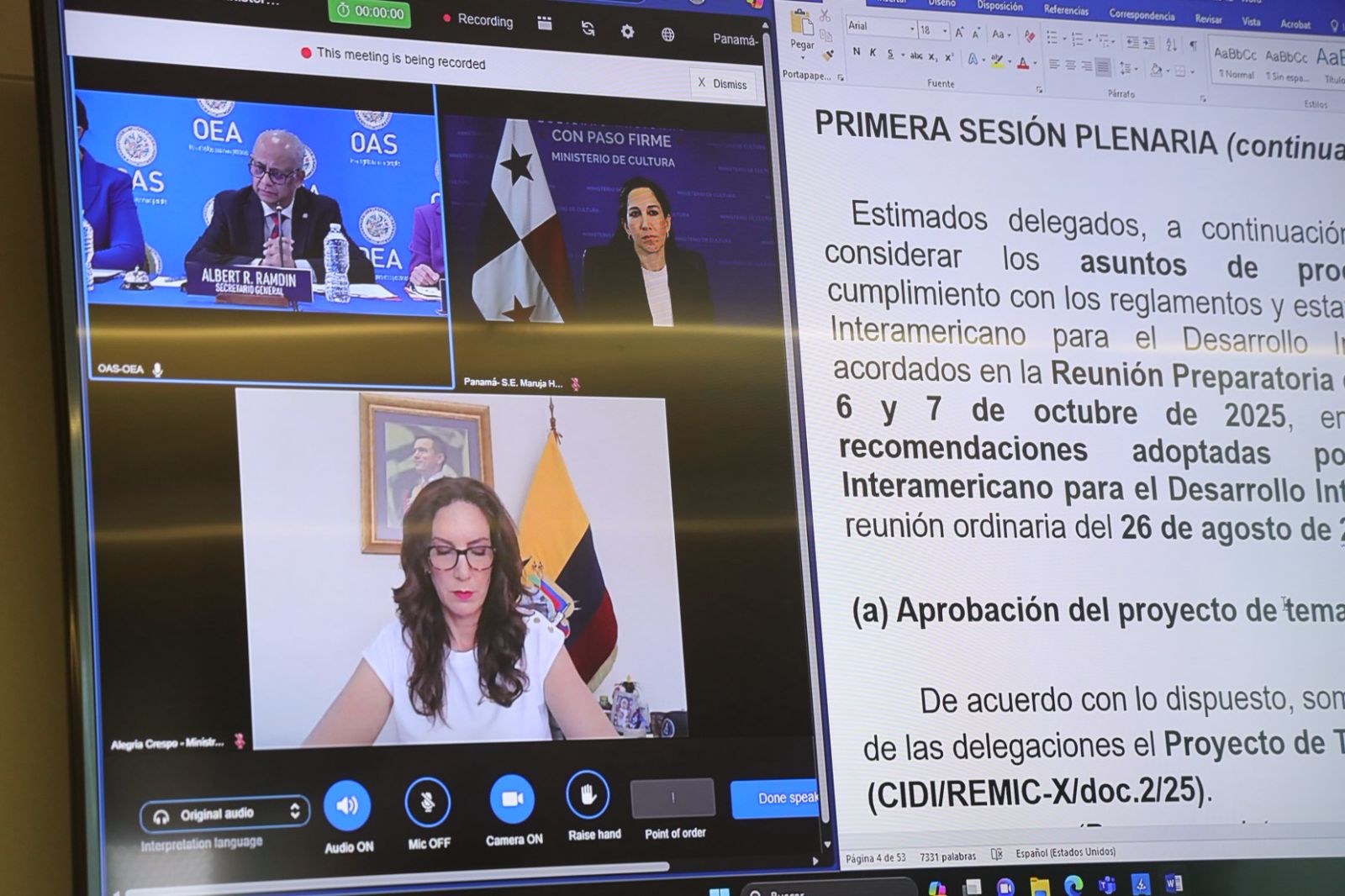 Panama calls for protecting its heritage and strengthening its creative economy