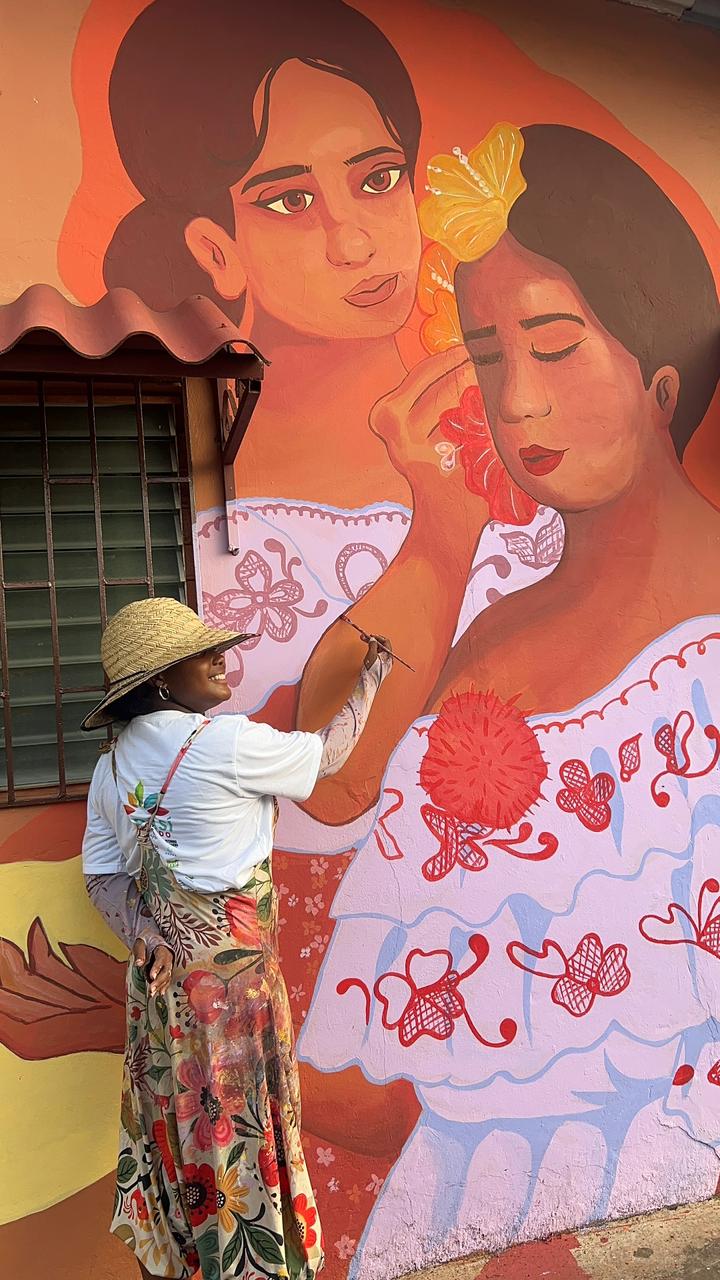 been transformed into an outdoor art gallery with the "Mural Roads"